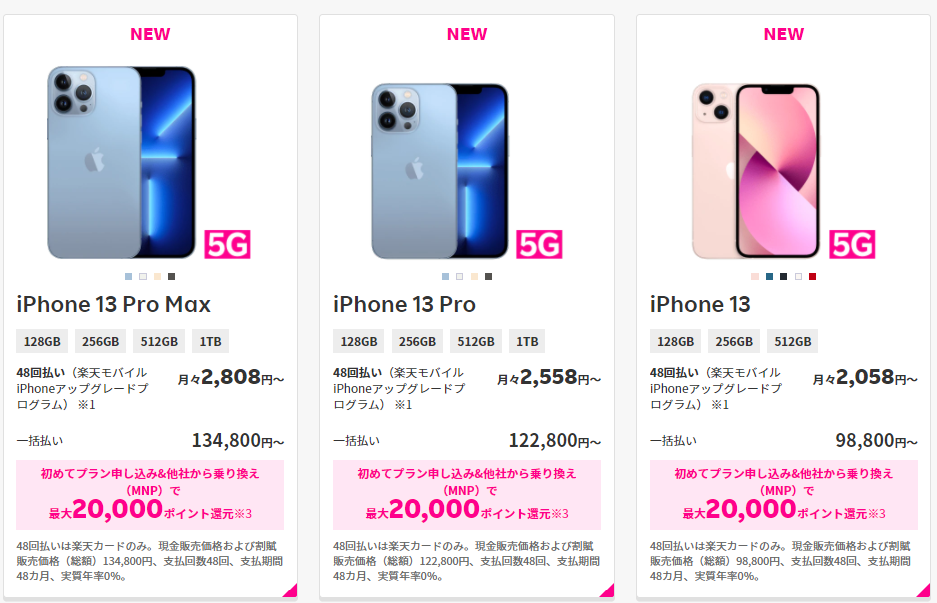最新 楽天モバイルキャンペーンまとめ プラン料金3ヶ月無料 楽天ポイントが貰える