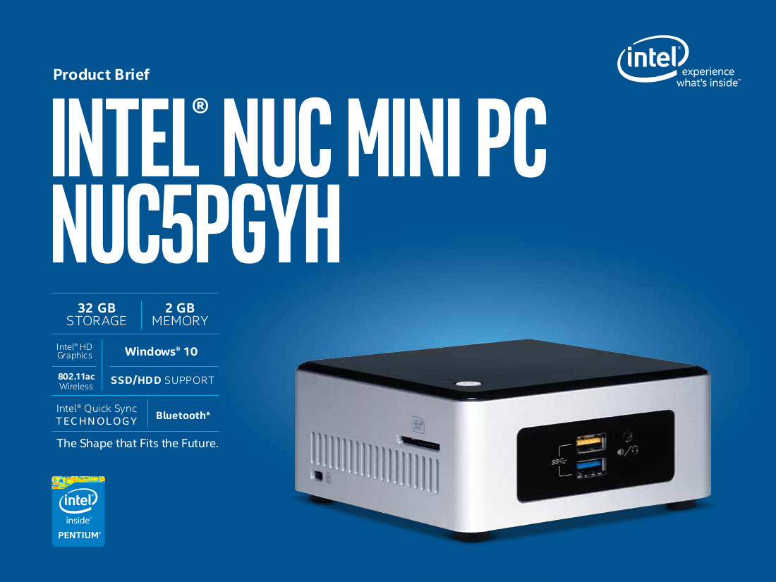 Pentium N3700搭載Intel NUC｢NUC5PGYH｣まとめ