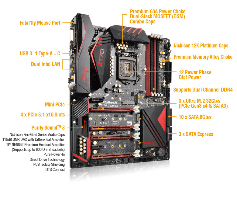 Fatal1ty Z170 Professional Gaming i7-1