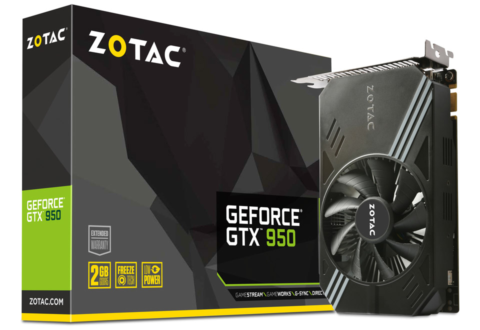 ZOTAC GeForce GTX 950 Single Fan