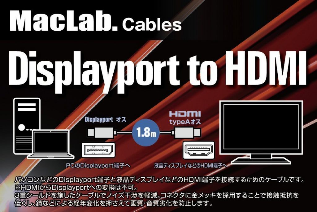DisplayPort, HDMI, DVI-D, DVI-I, D-Sub変換ケーブル・アダプタについてのまとめ