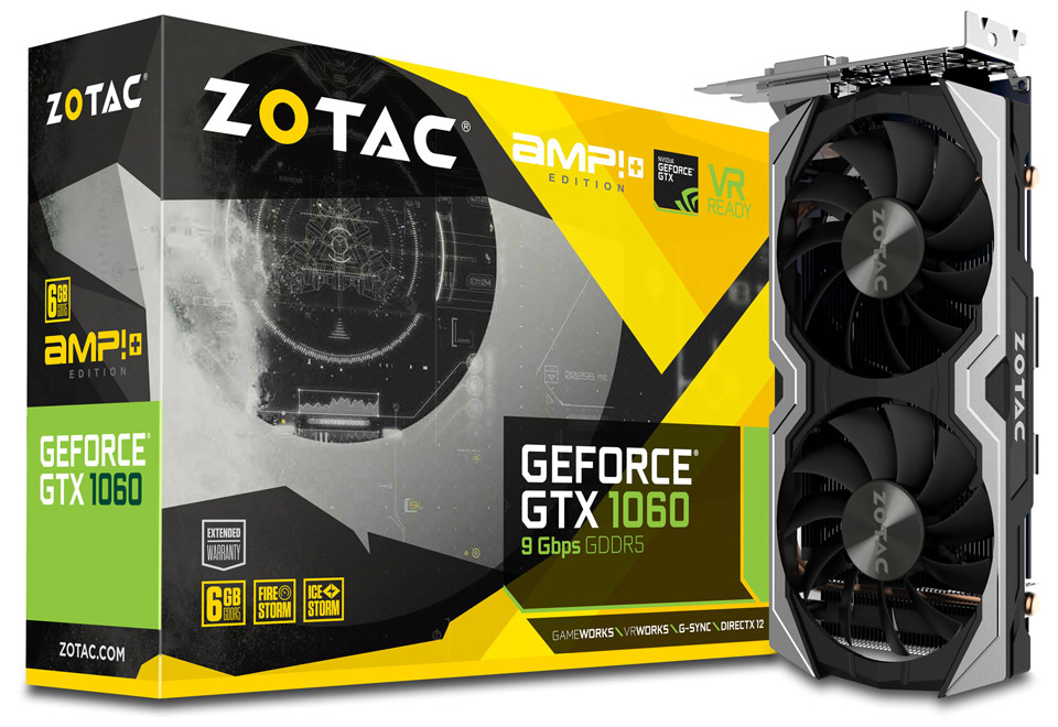 ZOTAC GeForce GTX 1060 6GB AMP Edition Plus