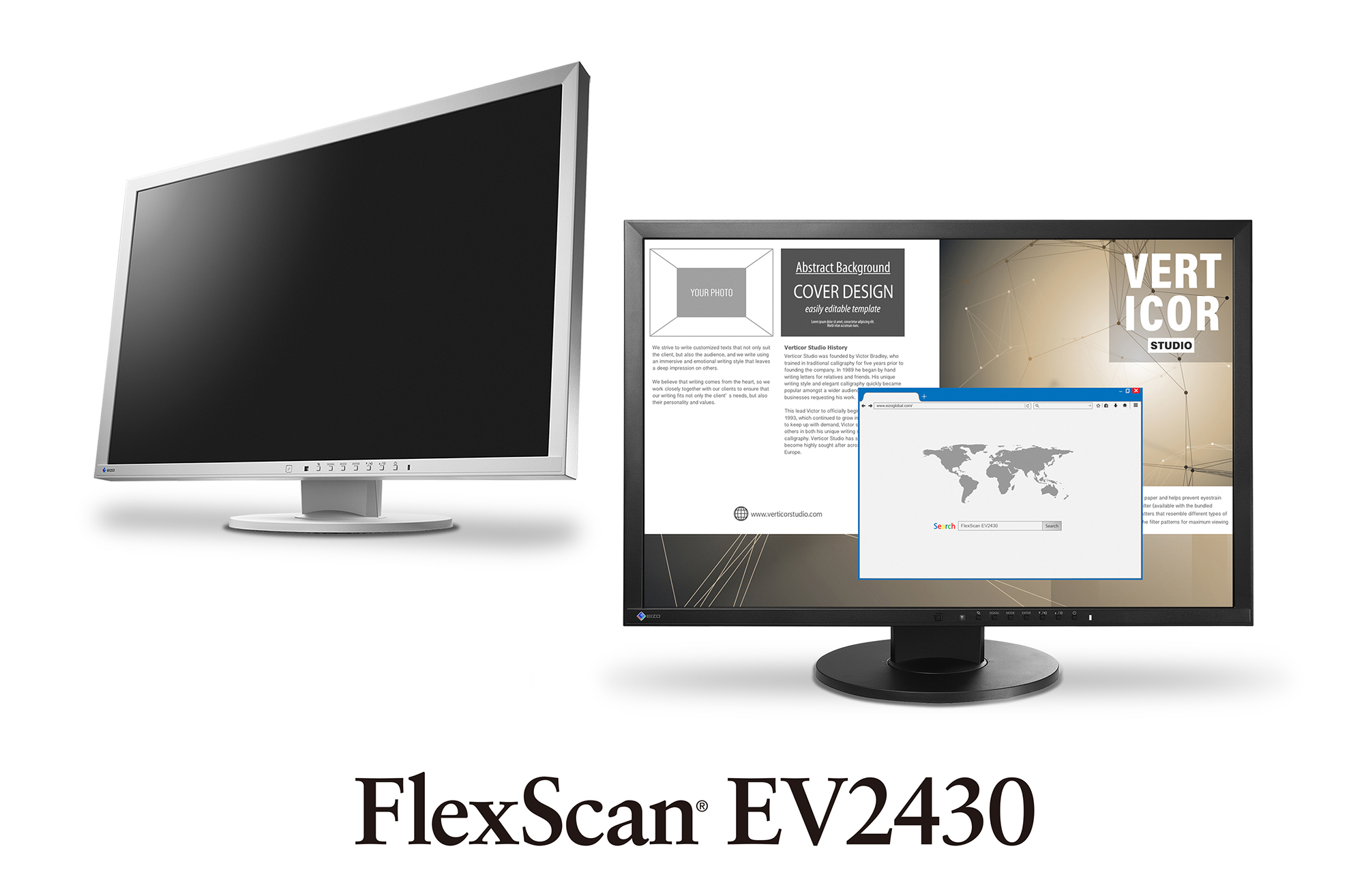 EIZOより24.1型の非光沢液晶ディスプレイ｢FlexScan EV2430｣発売